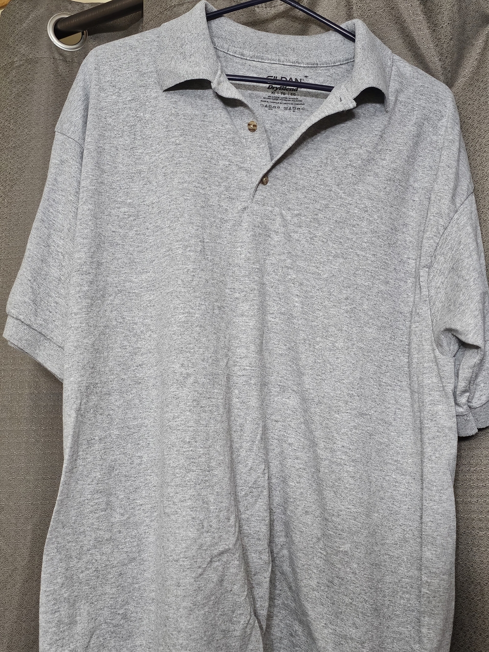 Gildan Light Heather Gray Polo Shirt